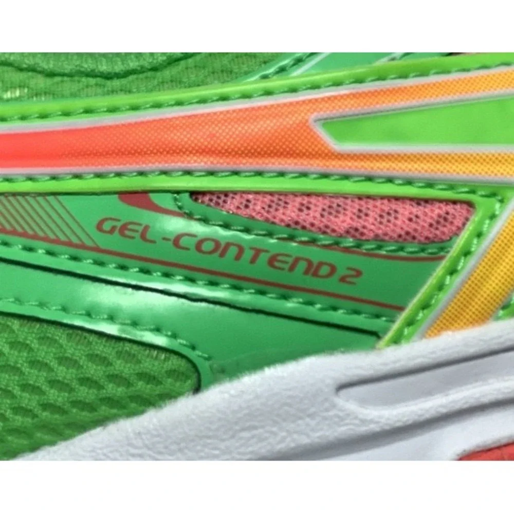 Asics Gel-Contend 2 Turntec Women's Pink and Green Runner Shoes Size 9
